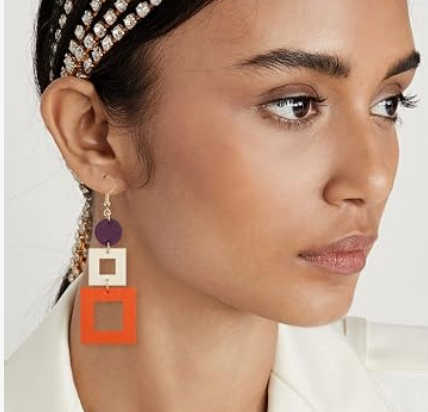 The Valley Colorblock Drop Earrings