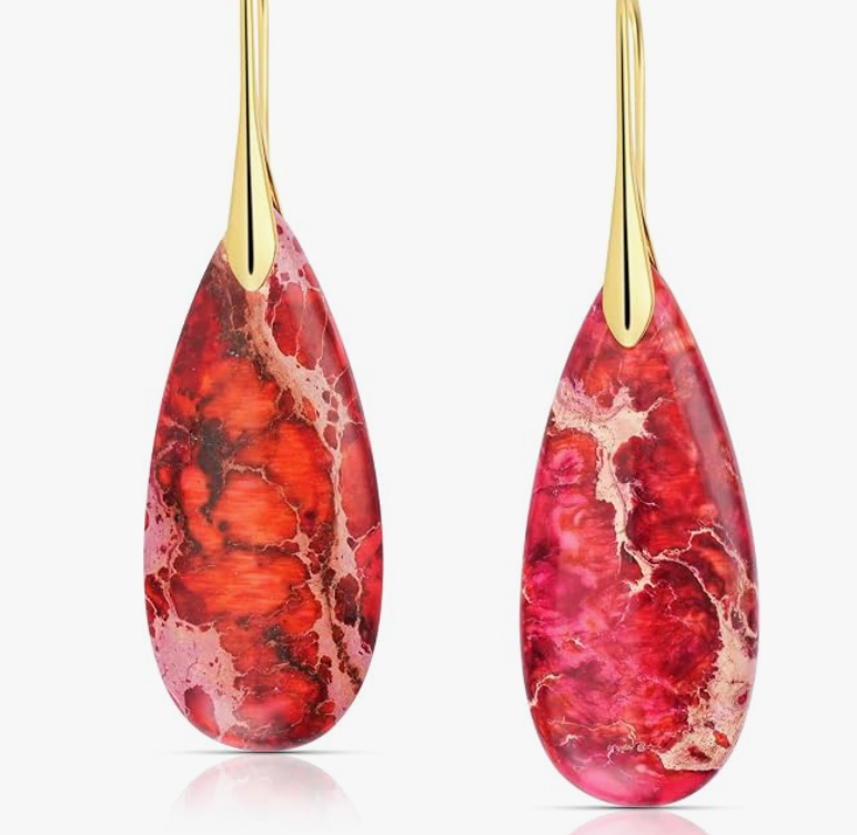 The Horseshoe Stone Drop Earrings