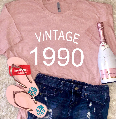 "Vintage" Birthday Tee