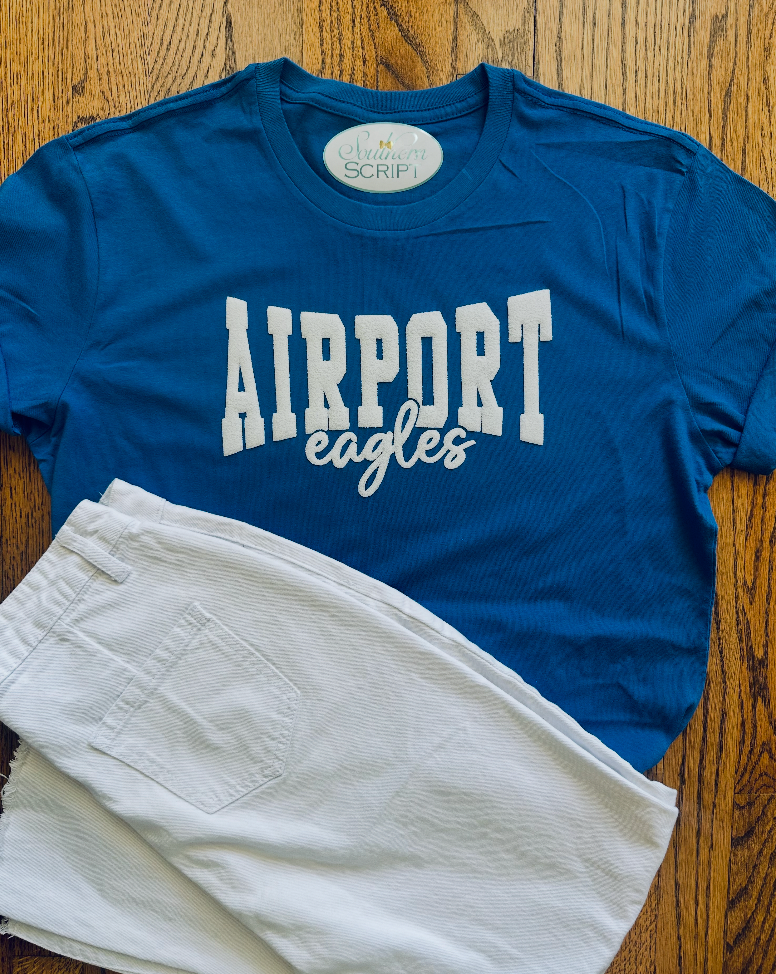 Airport Eagles 3D Puff Tee