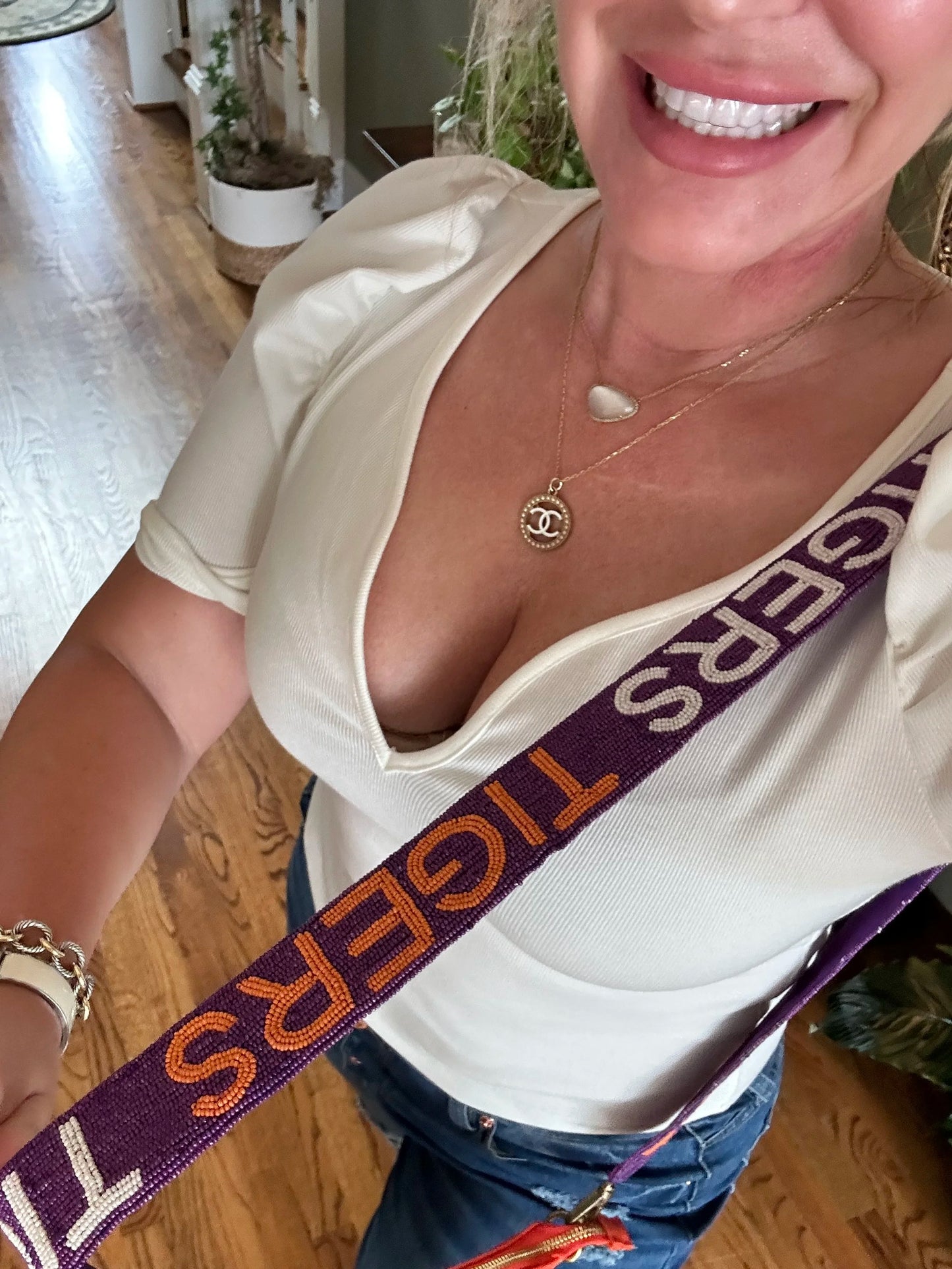Clemson Tigers Collegiate Beaded Strap
