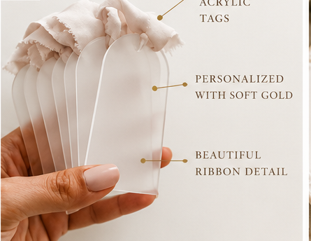 The Sweetest Seat | Personalized Acrylic Place Card Sets