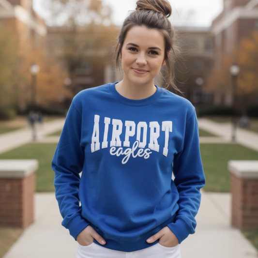 Airport Eagles Crewneck - 1:1 Crop