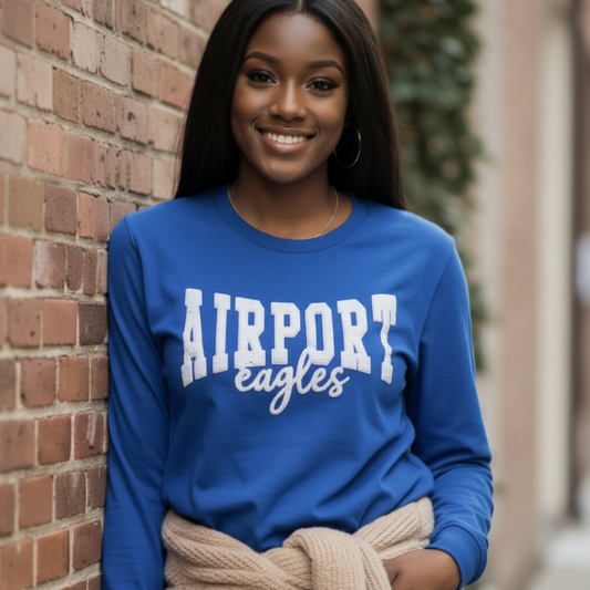 Airport Eagles Long Sleeve - Closer Crop