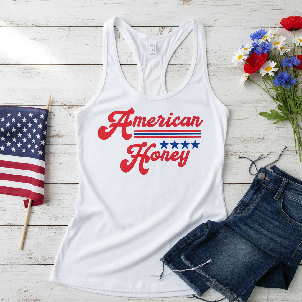 American Honey Tank Flat Lay