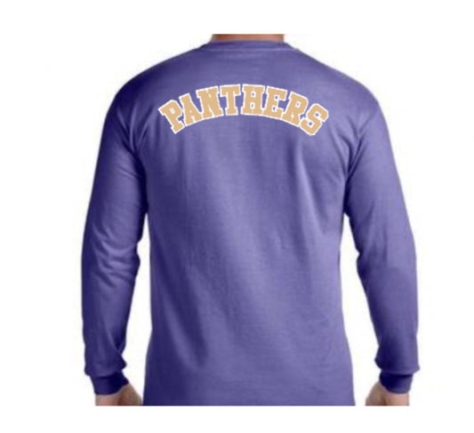 Panthers Premium Comfort Colors Unisex Long Sleeve Pocket Tee