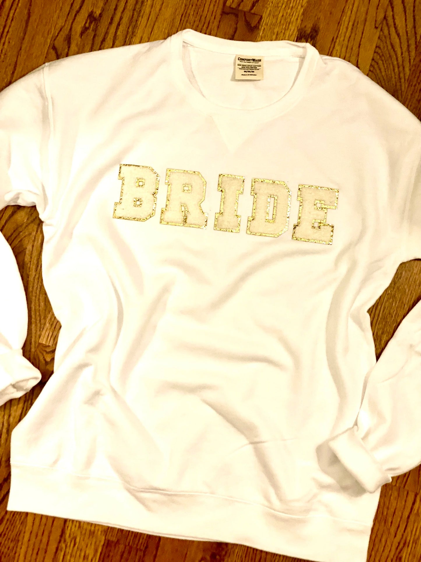 BRIDE Chenille Letter Sweatshirt