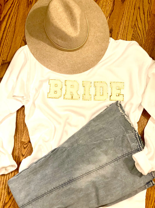 BRIDE Chenille Letter Sweatshirt