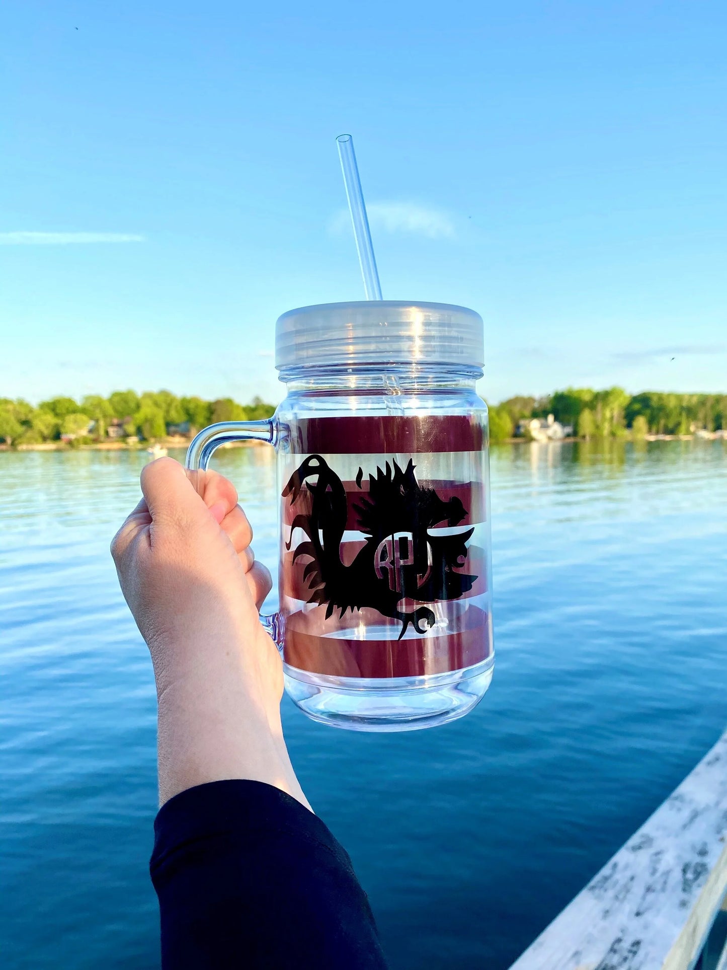 Personalized Mason Jar Double Wall Insulated Cup