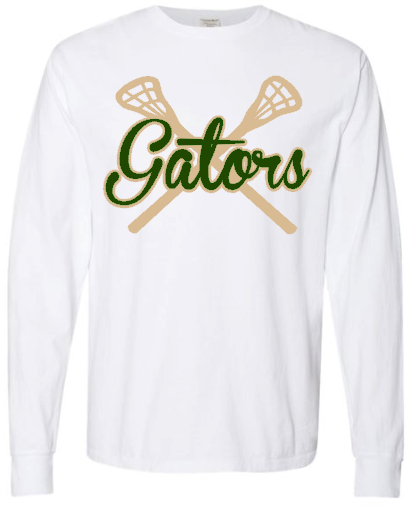 Gators Lacrosse Premium Comfort Wash Tees White