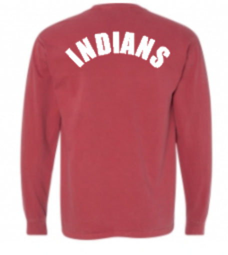 Gilbert Indians Premium Comfort Wash Unisex Long Sleeve Pocket Tee