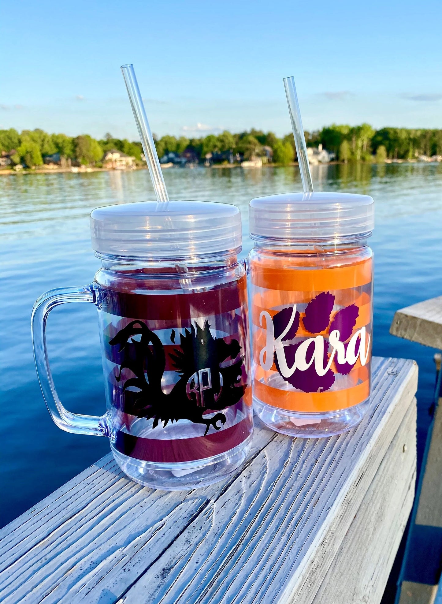 Personalized Mason Jar Double Wall Insulated Cup