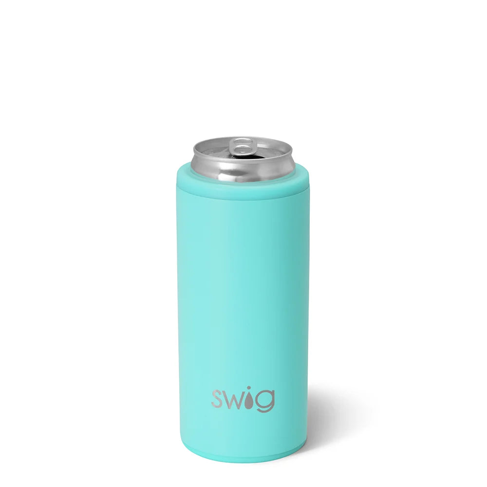 SWIG Life Skinny Can Cooler Aqua