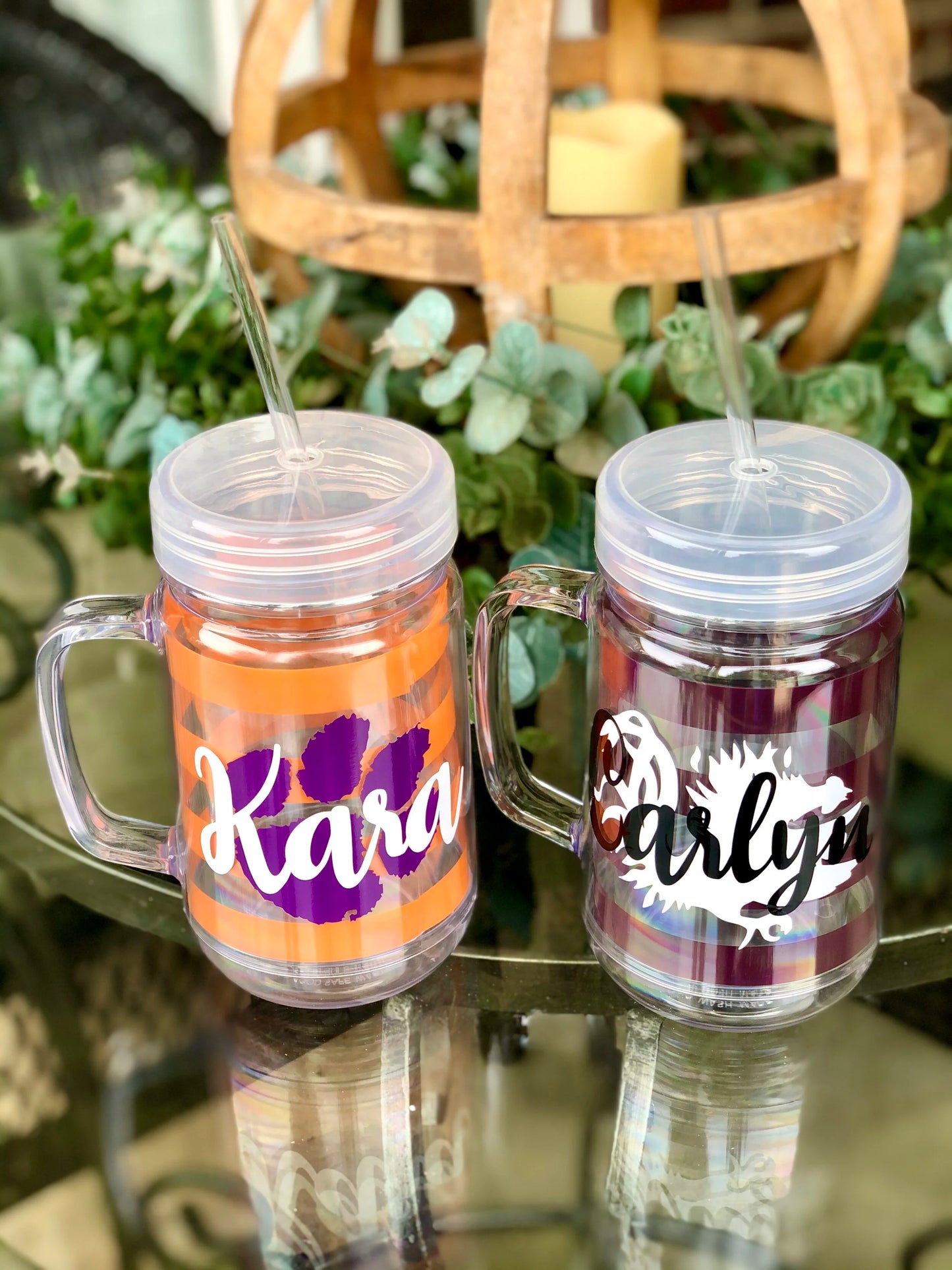 Personalized Mason Jar Double Wall Insulated Cup